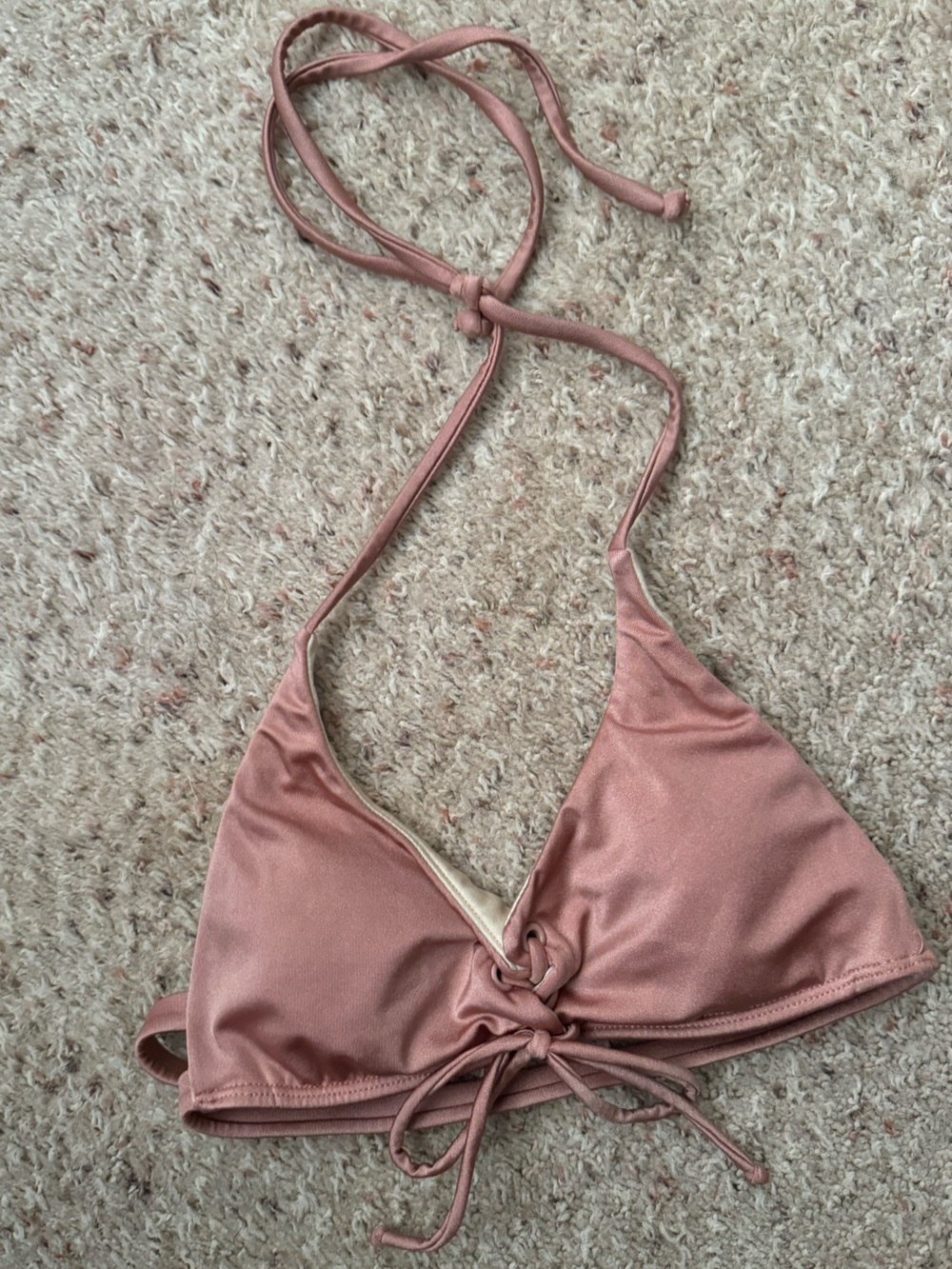LA hearts pink bikini top